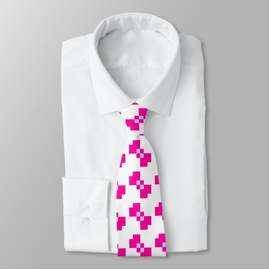 Cravate Cute 8 bits Pixel Bow (Attaché)