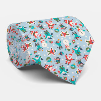Cravate Cute and funny Non-Directional Christmas Ditsy
