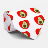 Cravate Cute Avocado Dans Le Coeur Rouge (Roulé)