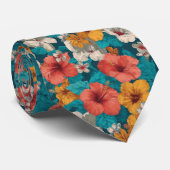 Cravate Cute Best Gifts For Men Tropical Floral (Roulé)