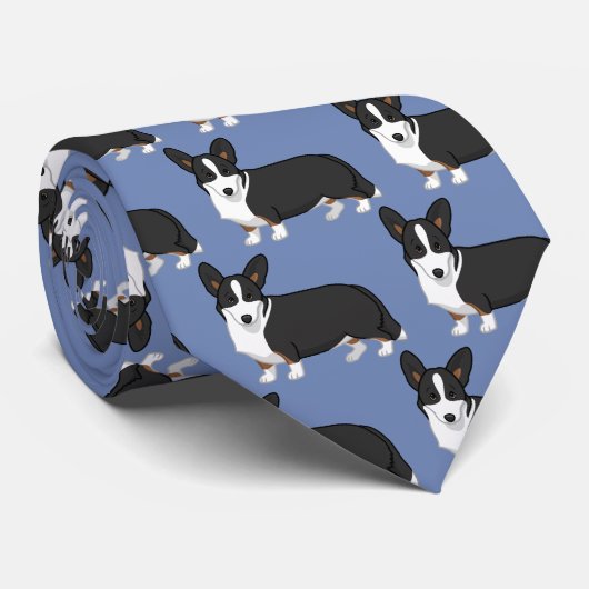 Cravate Cute Black Tan Cardigan (Roulé)