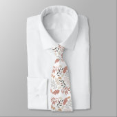Cravate Cute Boho Feuille sans couture Motif (Attaché)