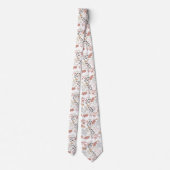 Cravate Cute Boho Feuille sans couture Motif (Dos)