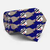 Cravate Cute Cartoon Badger Tie (Roulé)