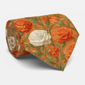 Cravate Cute Christmas Gift For Dad Carnation Flower (Roulé)