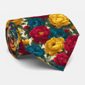 Cravate Cute Christmas Gift For Men Peonies Floral (Roulé)