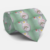 Cravate Cute Christmas Penguin (Roulé)