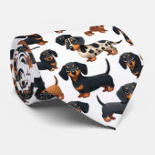 Cravate Cute Dachshund (Roulé)