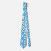 Cravate Cute Daisy Flower Pattern On A Blue (Devant)
