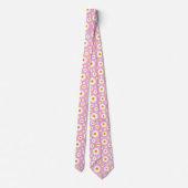 Cravate Cute Daisy Flower Pattern On A Pink (Dos)