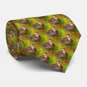 Cravate Cute Duck Nature Art