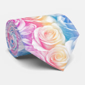 Cravate Cute For Him Rose Floral (Roulé)