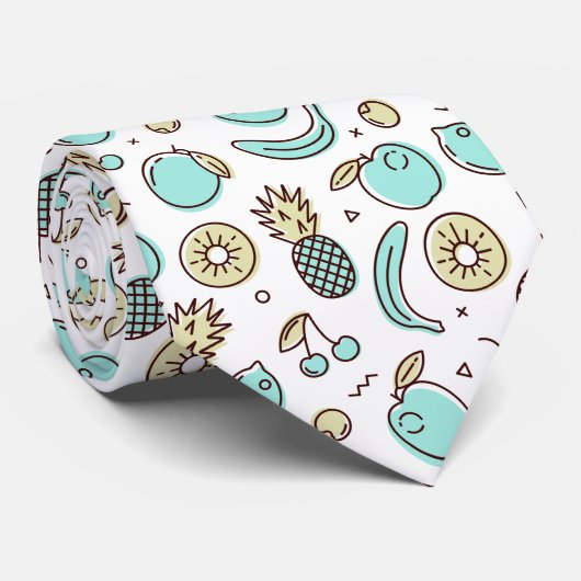 Cravate Cute Fruit Motif Summery Thème (Roulé)