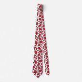 Cravate Cute Funny Lips Pattern White (Devant)