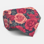 Cravate Cute Gifts For Father Rose Floral (Roulé)