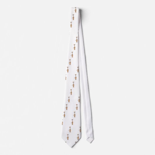 Cravate Cute Giraffe drawing, safari animals (Devant)