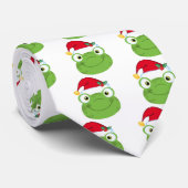Cravate Cute Grenouille de Noël (Roulé)