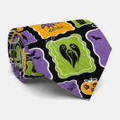 Cravate Cute Halloween Characters Zombies (Roulé)