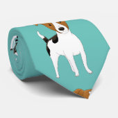 Cravate Cute Jack Russell Chien Motif (Roulé)