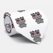 Cravate Cute Kawaii Demon Chat (Roulé)