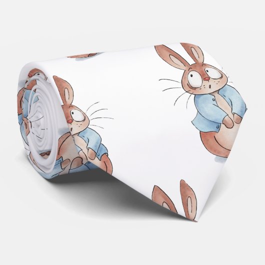 Cravate Cute lapin (Roulé)