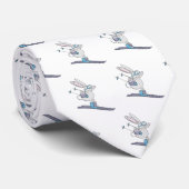 Cravate Cute lapin ski amour necktie (Roulé)