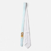 Cravate Cute Lion Pêche sur l'aquarelle de la lune (Dos)