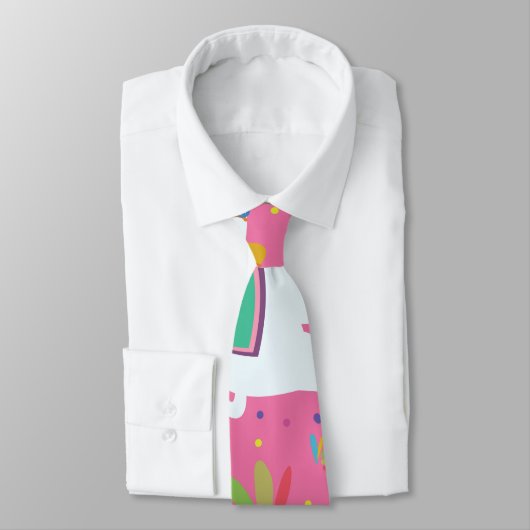 Cravate Cute Llama Motif (Attaché)