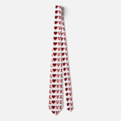 Cravate Cute Love Red Heart Motif (Devant)