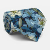 Cravate Cute Mens Fashion Lilies (Roulé)