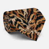 Cravate Cute Mens Fashion Tiger Print (Roulé)