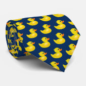 Cravate Cute Motif de canard en caoutchouc jaune (Roulé)