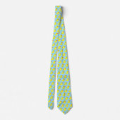 Cravate Cute Motif de canard en caoutchouc jaune (Dos)