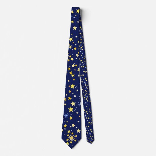 Cravate Cute Navy Blue Celestin Motif Amusant Lovely Star (Devant)