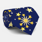 Cravate Cute Navy Blue Celestin Motif Amusant Lovely Star (Roulé)