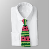 Cravate Cute pastèque Motif rose et vert (Attaché)