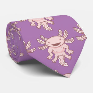 Cravate Cute Pink Axolotl Thunder_Cove