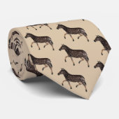 Cravate Cute Polka Dot Zebra (Roulé)