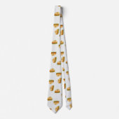 Cravate Cute sandwichs caractère motif (Devant)