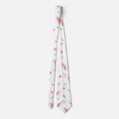 Cravate Cute Snowflake Wreath Xmas arbre rouge vert motif (Dos)