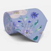 Cravate Cute Sparrow With a Flower Hat (Roulé)