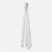Cravate Cute White Goose Pattern (Dos)