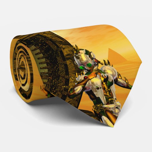 Cravate CYBORG TITAN DANS LE DÉSERT D'HYPERION, Sci-Fi (Roulé)
