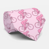 Cravate Cycliste dans le rose (Roulé)