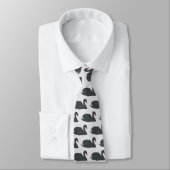 Cravate Cygne noir (Attaché)