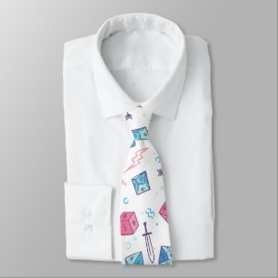 Cravate D&D NeckTie, Joli D20 Dice, Don Master Dungeon