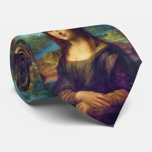 Cravate Da Vinci : Mona Lisa (Roulé)