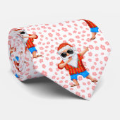 Cravate Dabbing Beach Santa Claus dans une chemise Aloha a (Roulé)