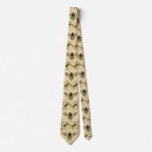 Cravate d'abeilles miel pour hommes (Devant)