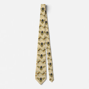 Cravate d'abeilles miel pour hommes